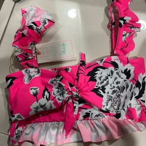 MAAJI‎ FESTIVAL JUGGLER 2 WAY REVERSIBLE BANDEAU BIKINI TOP, Size Small